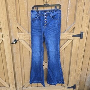 Stylish Blue Flare Jeans